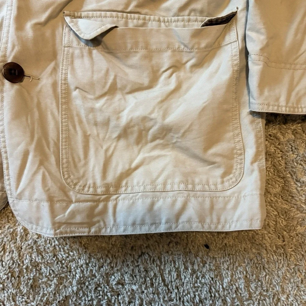 Vintage L.L.Bean Barn Coat Men's M Tan Corduroy Chore Field Hunting Utility